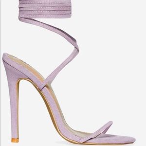 (Ego Shoes) lavender lace up sandals